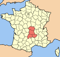 Auvergne map